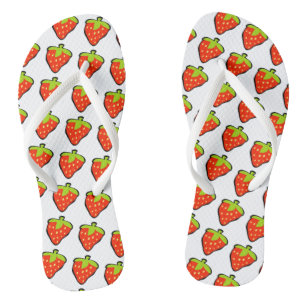 Chanclas Patrón de fresas personalizados