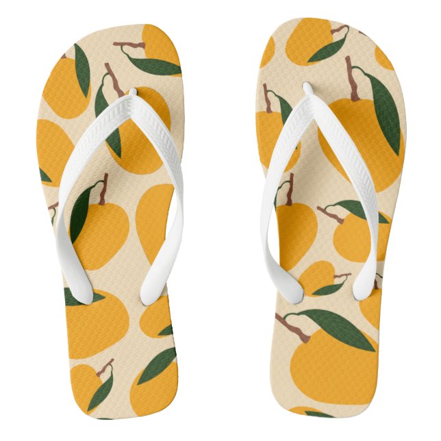 Chanclas Patrón de frutas del verano del mango (Plantilla)