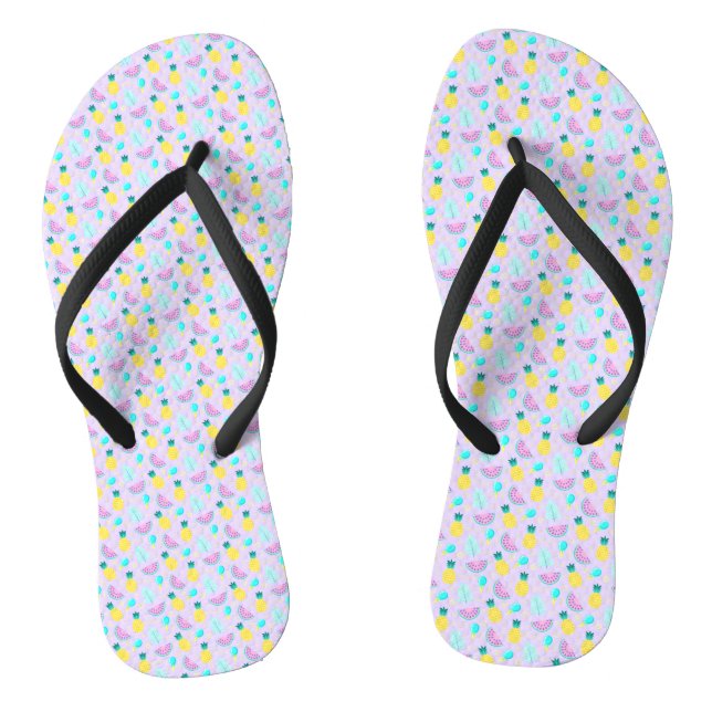 Chanclas Patrón de frutas impresionante (Plantilla)