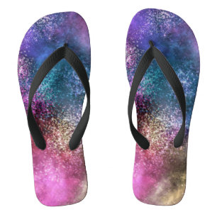 Chanclas Patrón de galaxia colorido
