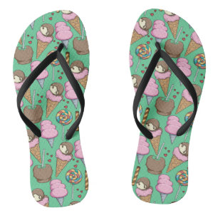 Chanclas Patrón de helado Patrón de las lolias langosta