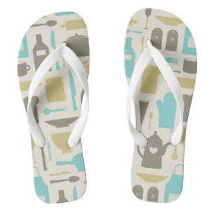 Chanclas Patrón de herramientas de cocina
