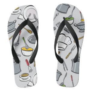 Chanclas Patrón de herramientas de cocina