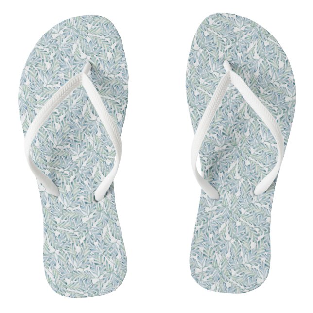 Chanclas Patrón de hoja de rayas decorativas (Plantilla)