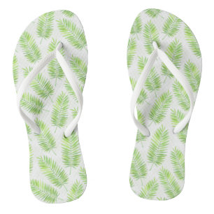 Chanclas Patrón de hojas de palma