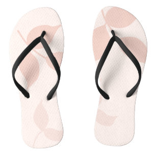 Chanclas Patrón De Hojas De Peach