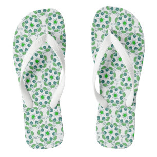 Chanclas Patrón de hojas, patrón de hojas, hojas verdes