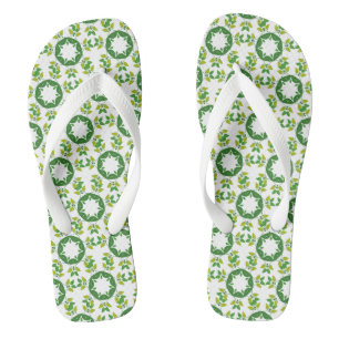 Chanclas Patrón de hojas, patrón de hojas, hojas verdes