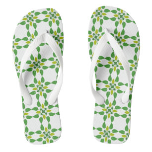 Chanclas Patrón de hojas, patrón de hojas, hojas verdes