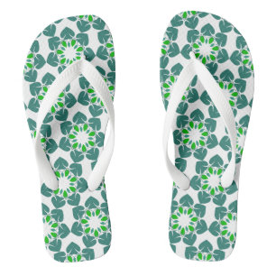Chanclas Patrón De Hojas, Patrón De Hojas, Hojas Verdes