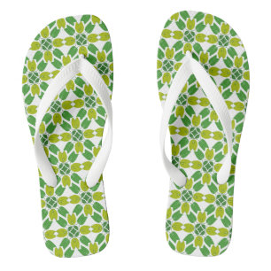 Chanclas Patrón de hojas, patrón de hojas, hojas verdes