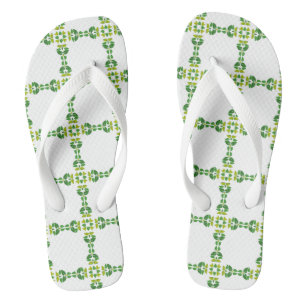 Chanclas Patrón de hojas, patrón de hojas, hojas verdes