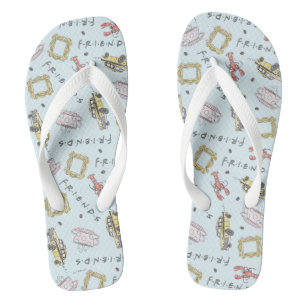 Chanclas Patrón de iconos de acuarela FRIENDS™
