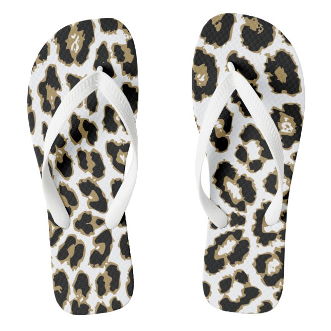 Chanclas Patrón de impresión de Cheetah Leopardo Animal (Plantilla)