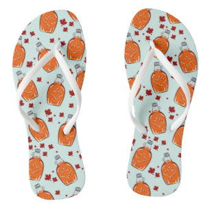 Chanclas Patrón de jarabe de arce canadiense