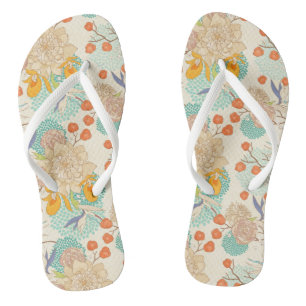 Chanclas Patrón de jardín floral colorido