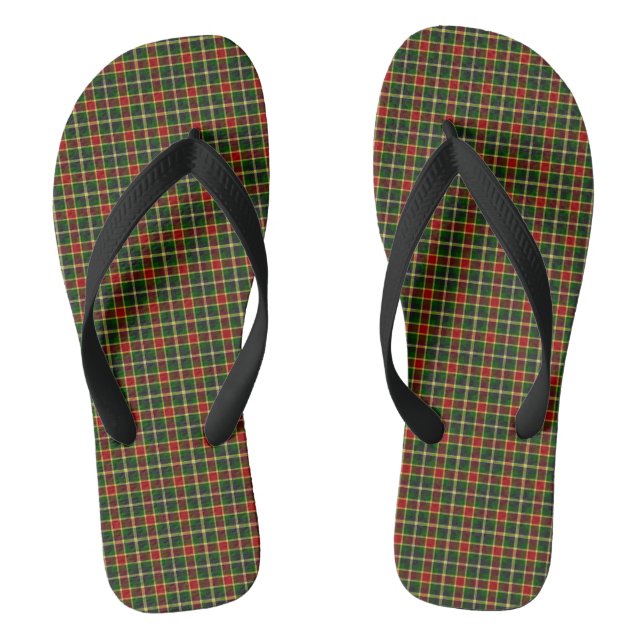 Chanclas Patrón de la placa de Tartán de caza de McLachlin (Plantilla)