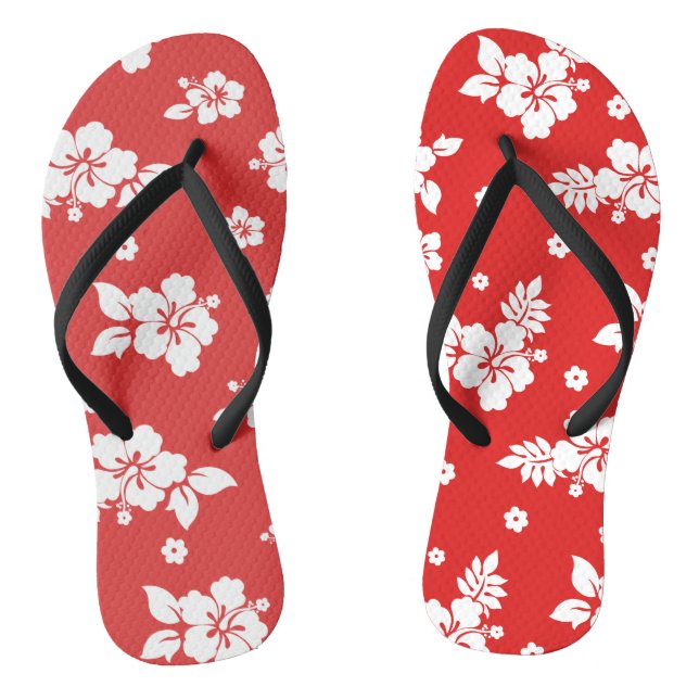 Chanclas Patrón de la Seamless Roja Hawai Aloha (Plantilla)