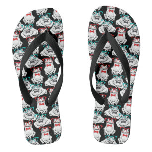 Chanclas Patrón de lentes de rana