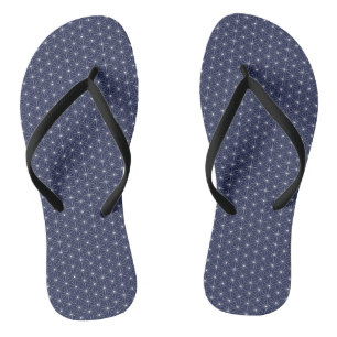 Chanclas Patrón de línea de guiones de hojas de lujo japoné