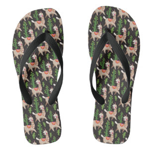 Chanclas Patrón de Llamas Decoradas Cutas