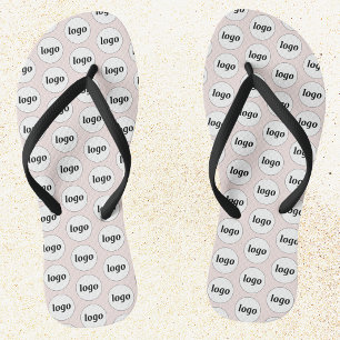 Chanclas Patrón de logotipo simple para promoción empresari