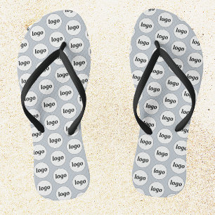 Chanclas Patrón de logotipo simple para promoción empresari