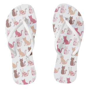 Chanclas Patrón de los amantes del gato