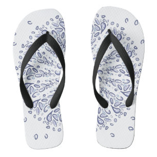 Chanclas Patrón de mandala azul