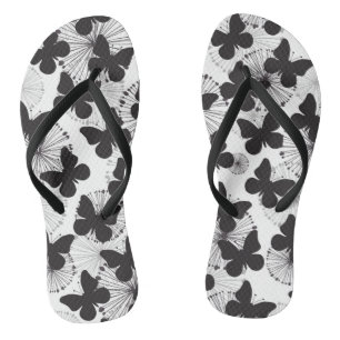 Chanclas patrón de mariposa