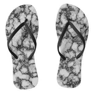 Chanclas Patrón de mármol blanco y negro de Guay