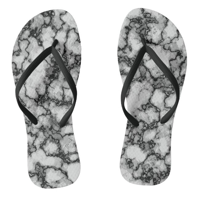 Chanclas Patrón de mármol blanco y negro de Guay (Plantilla)
