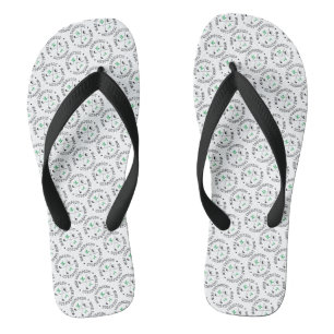 Chanclas Patrón de monograma Golfista nombre personalizado