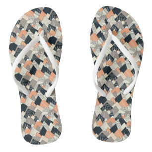 Chanclas Patrón de montaña estilo escandinavo