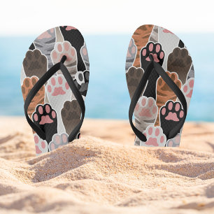 Chanclas Patrón de muchas paradas de gato