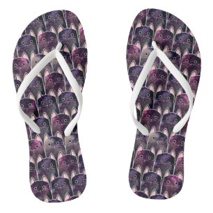 Chanclas Patrón de muchos gatos galácticos