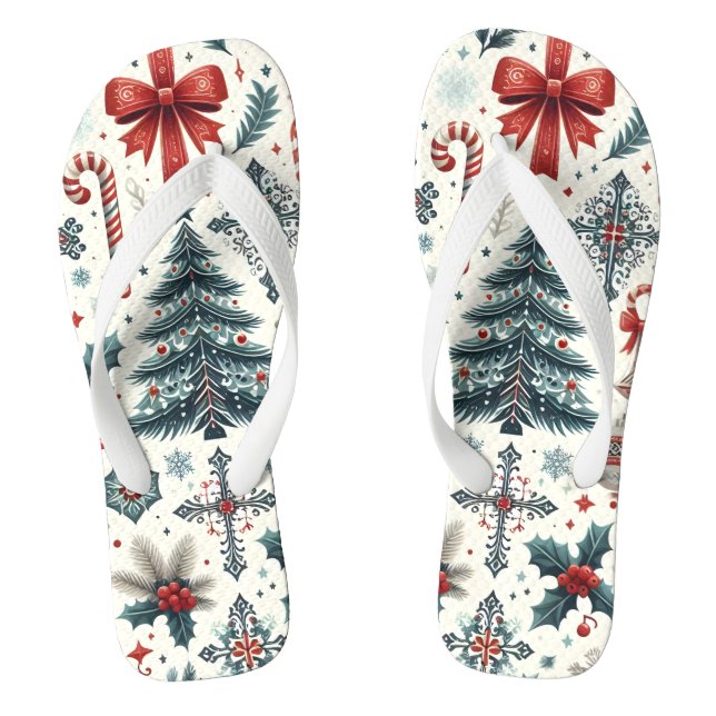 Chanclas Patrón de navidades (Plantilla)