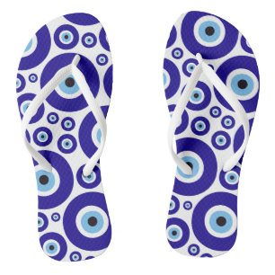 Chanclas Patrón de Ojo Malo, Ojo Griego, Ojo Turco, Nazar