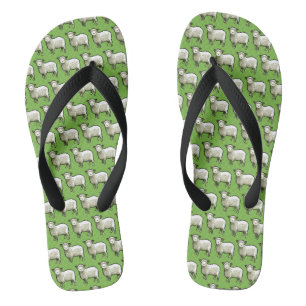 Chanclas Patrón de ovejas de arte de píxeles