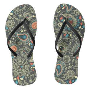 Chanclas Patrón de paisley 3