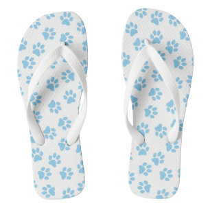 Chanclas Patrón De Patas, Patas De Perro, Patas Azules De B