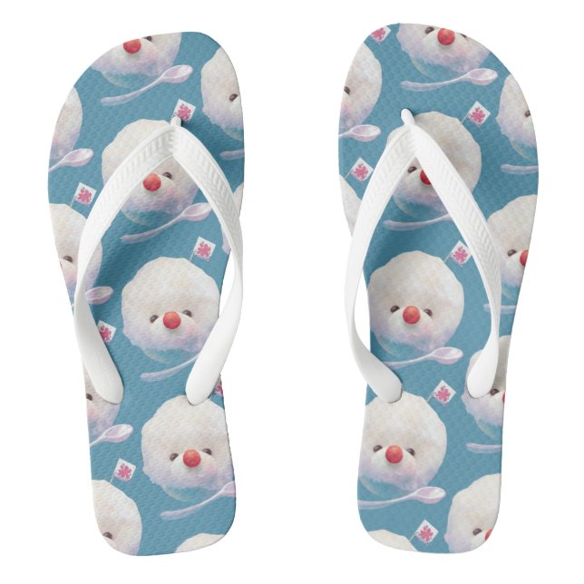 Chanclas Patrón de perros de hielo con un toque suave (Plantilla)