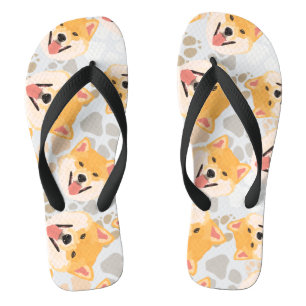 Chanclas Patrón de perros ve Shiba Inu