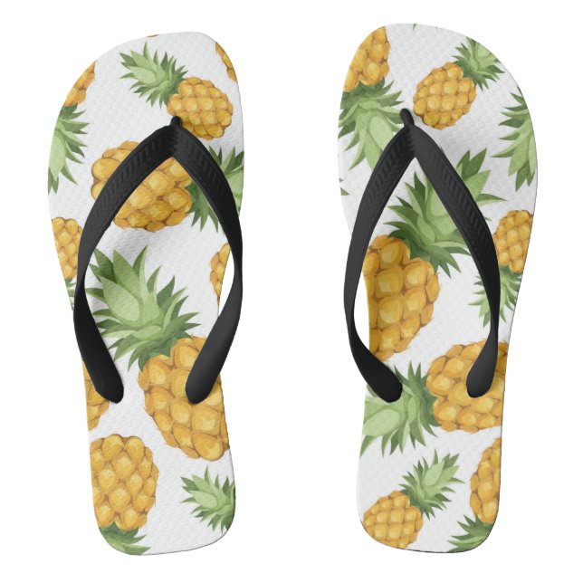 Chanclas Patrón de piña Personalizado (Plantilla)