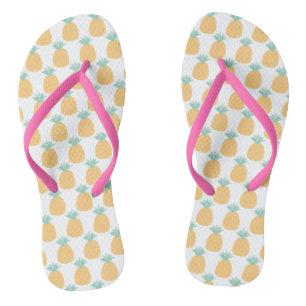 Chanclas Patrón de piña tropical cúpula