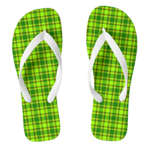 Chanclas Patrón de plástico rojo transparente verde de tart