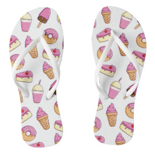 Chanclas Patrón de postre dulce dental Flip Flops