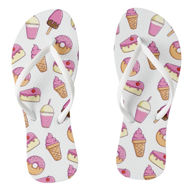 Chanclas Patrón de postre dulce dental Flip Flops (Plantilla)