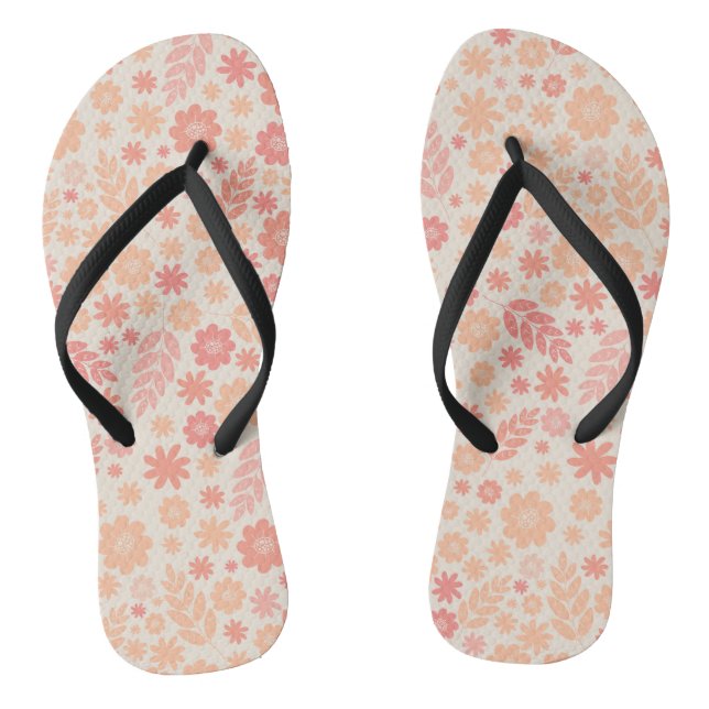 Chanclas Patrón de pradera de flor silvestre de grano (Plantilla)