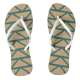 Chanclas Patrón de punto de estilo étnico